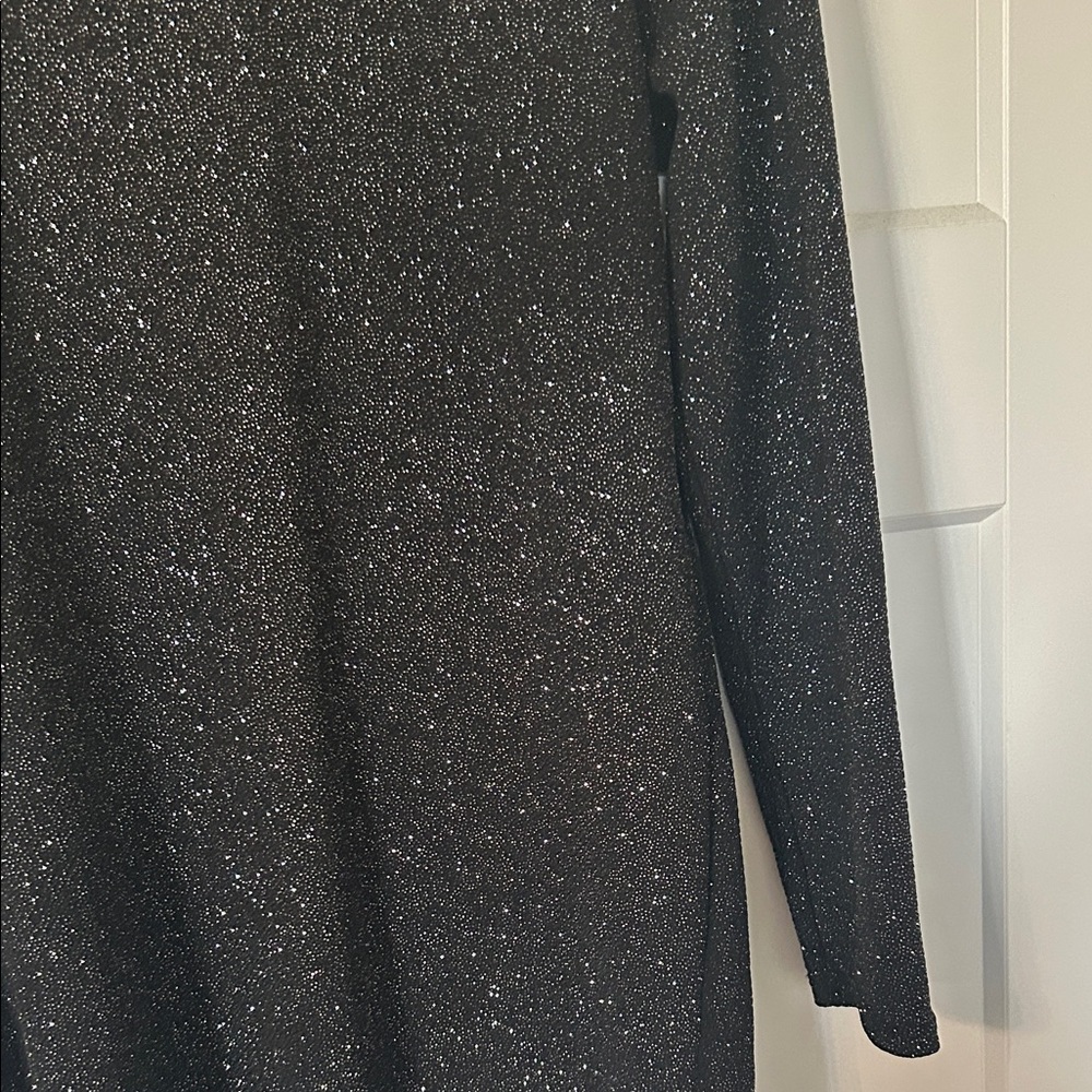 Elegant Black Sparkle Dress - Picture 5 of 9